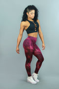 RED GALAXY - Leggings - Statera Apparel