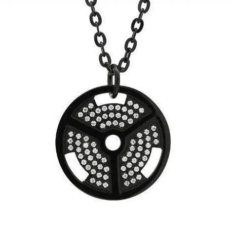 COLGANTE DISCO LUXURY - NEGRO - Statera Apparel