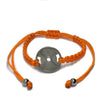 PULSERA DISCO CUERDA NARANJA - Statera Apparel