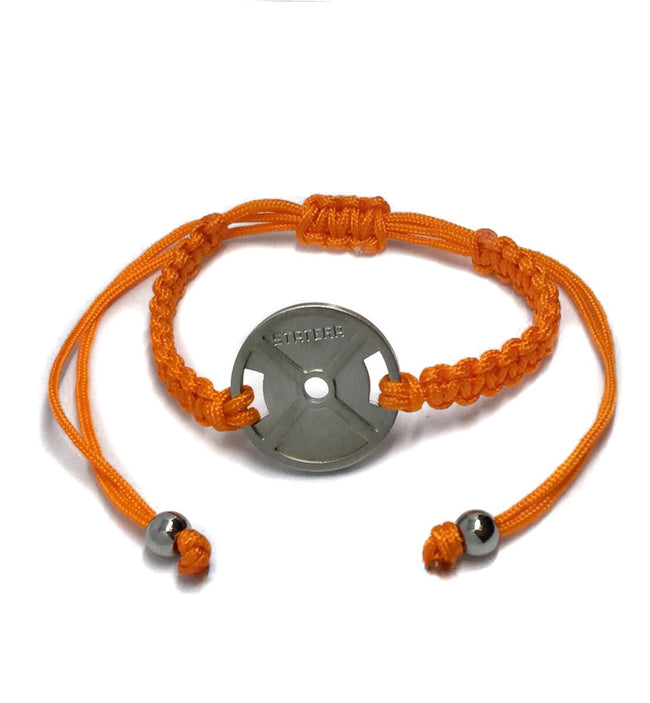 PULSERA DISCO CUERDA NARANJA - Statera Apparel