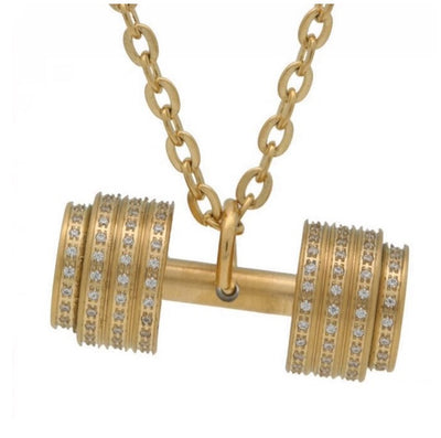 COLGANTE MANCUERNA XL LUXURY - ORO - Statera Apparel