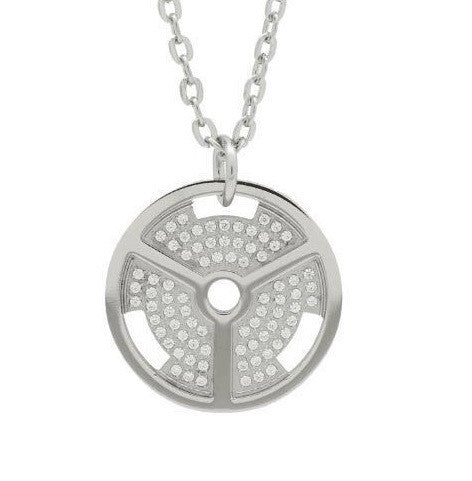 COLGANTE DISCO LUXURY - PLATA - Statera Apparel