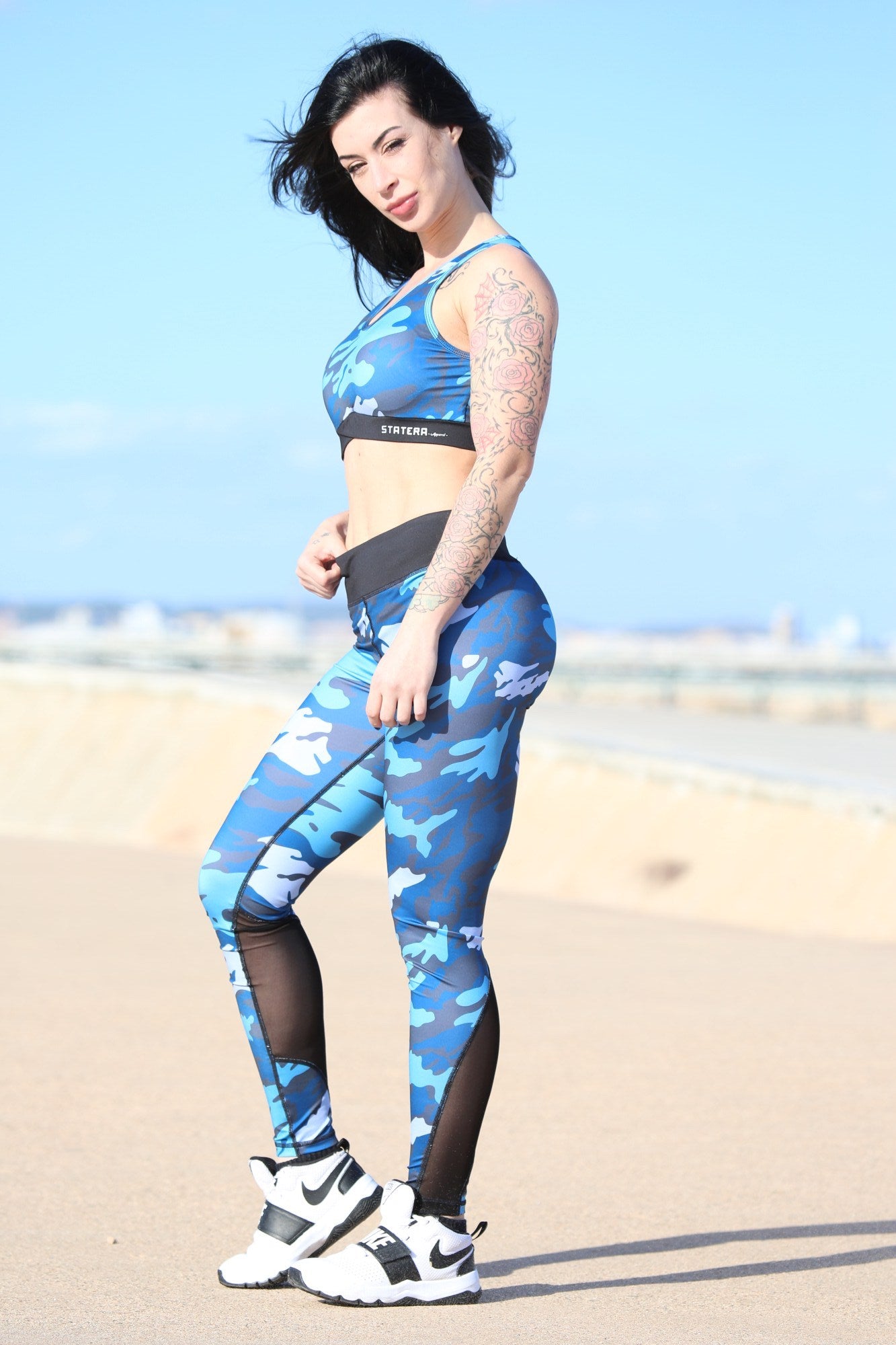 Blue Warrior- LEGGINGS - Statera Apparel