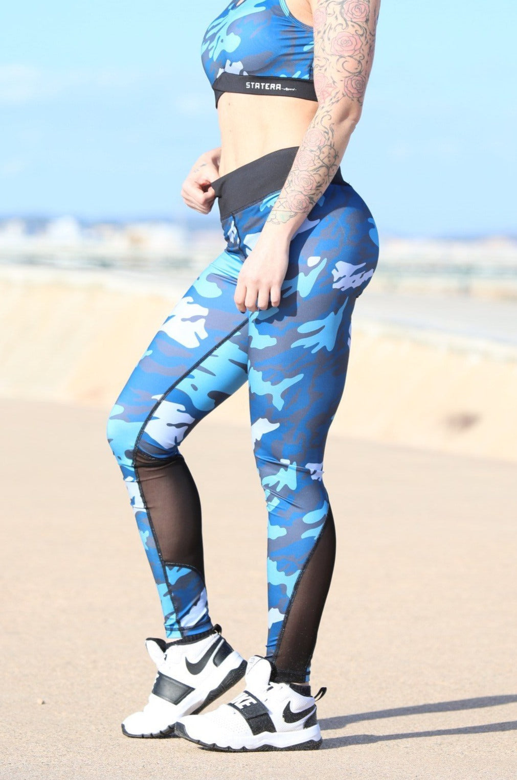 Warrior Blue- LEGGINGS Statera Apparel