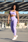 Light Purple Seamless - LEGGINGS - Statera Apparel