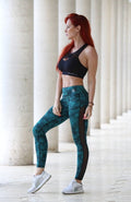 GREEN GALAXY - Leggings - Statera Apparel