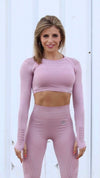 Elite Pink Seamless - CROP TOP - Statera Apparel