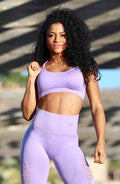 LIGHT PURPLE SEAMLESS - Sport Bra - Statera Apparel